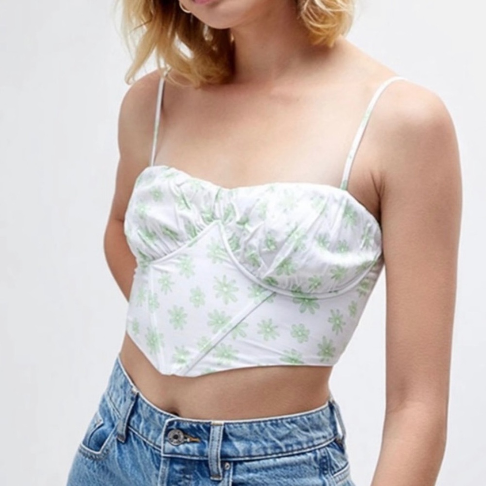 2-piece floral tank top blouse set